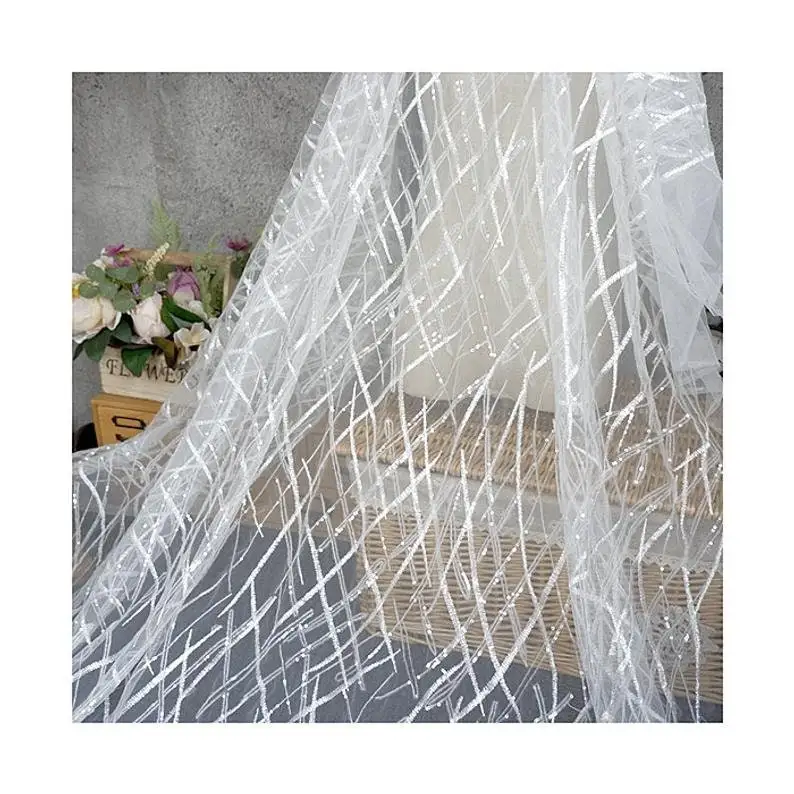 Heavy Sequins Lace fabric Flow - огляд і ціна Embroidery Veil