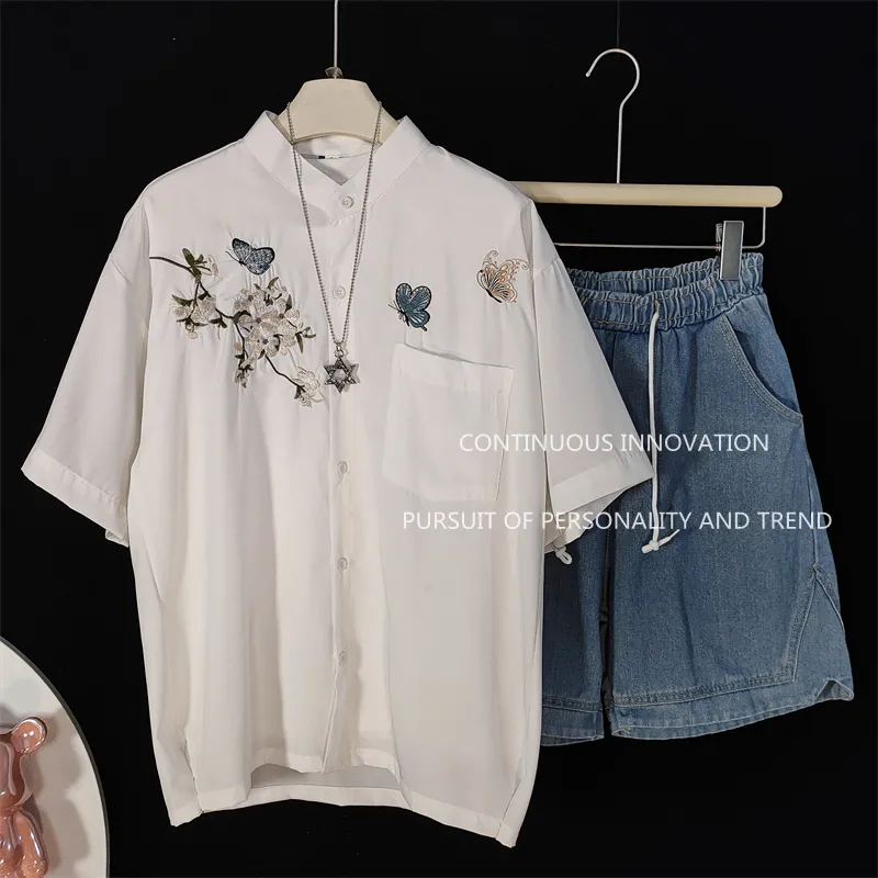 Men's 3 Piece Set Chinese Styl - огляд і ціна Embroidery Shirt