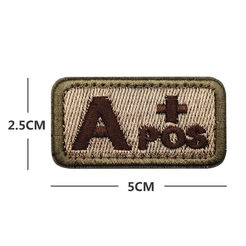 4PCS/A B AB O POS-NEG Blood Ty - огляд і ціна Embroidery Fonts