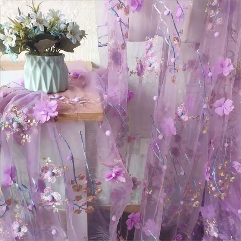 3D Stereo Floral Embroidery Tu - огляд і ціна Embroidery Veil