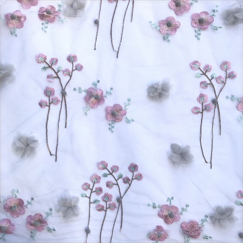 3D Stereo Floral Embroidery Tu - огляд і ціна Embroidery Veil