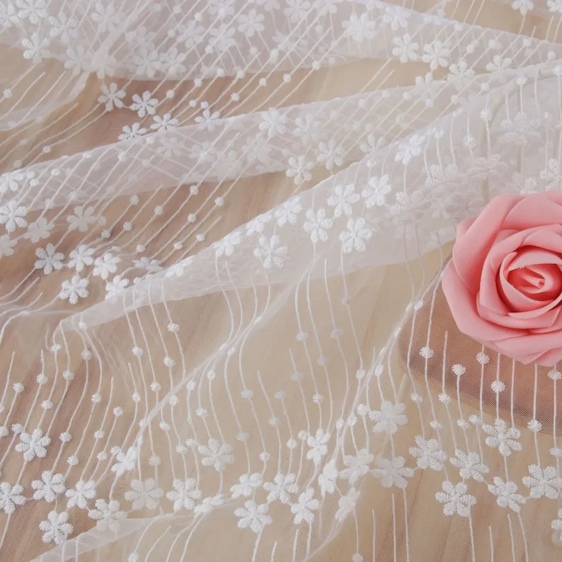 1 yard flower embroidery Lace  - огляд і ціна Embroidery Veil