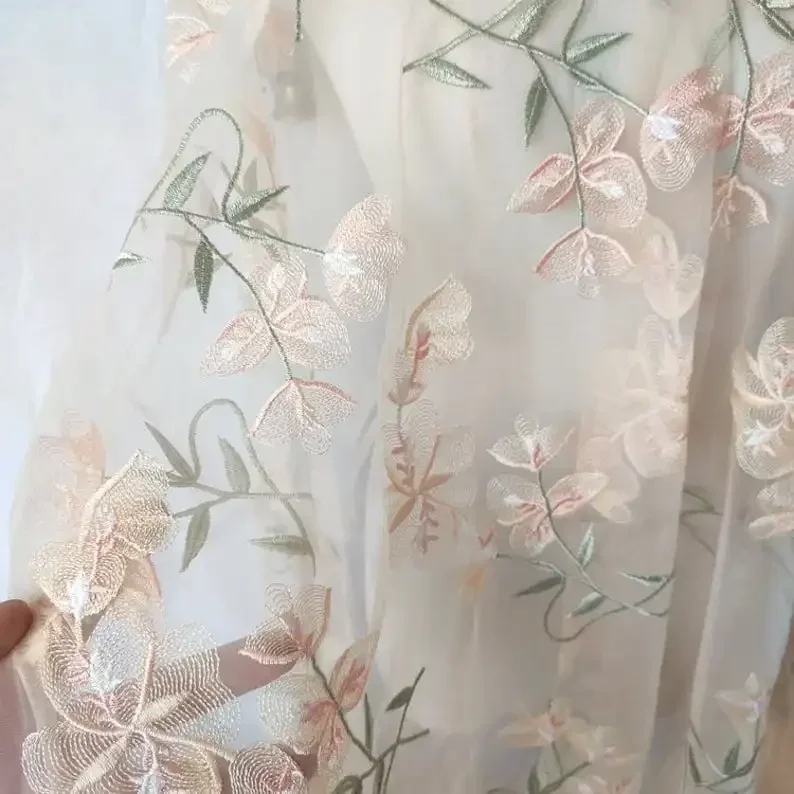 Beautiful Flower Lace fabric A - огляд і ціна Embroidery Veil