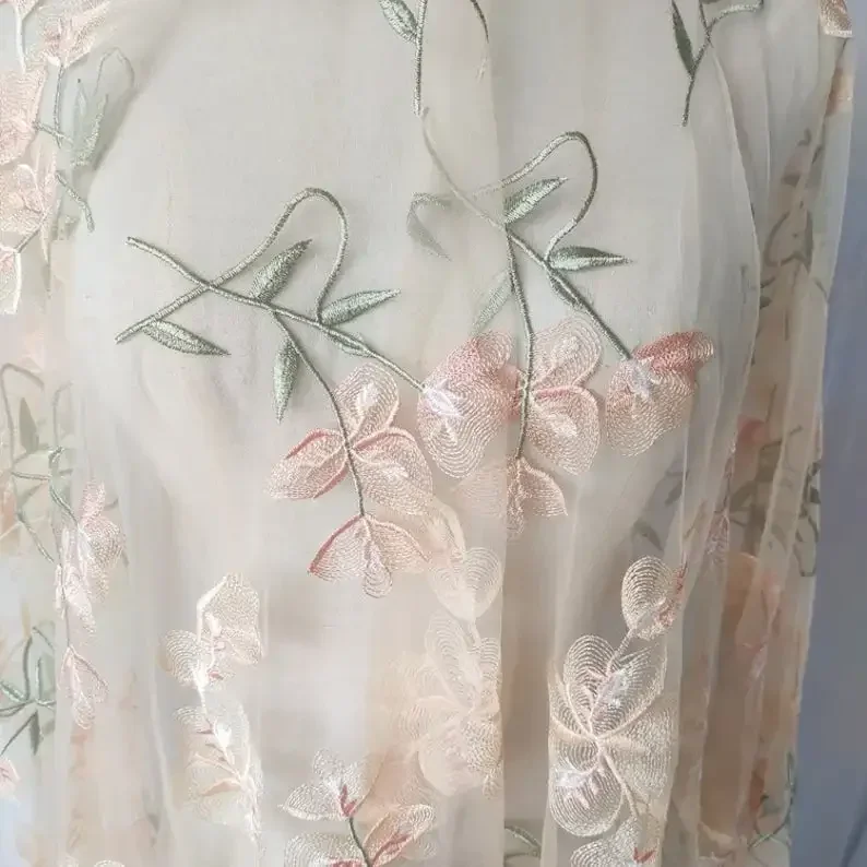 Beautiful Flower Lace fabric A - огляд і ціна Embroidery Veil