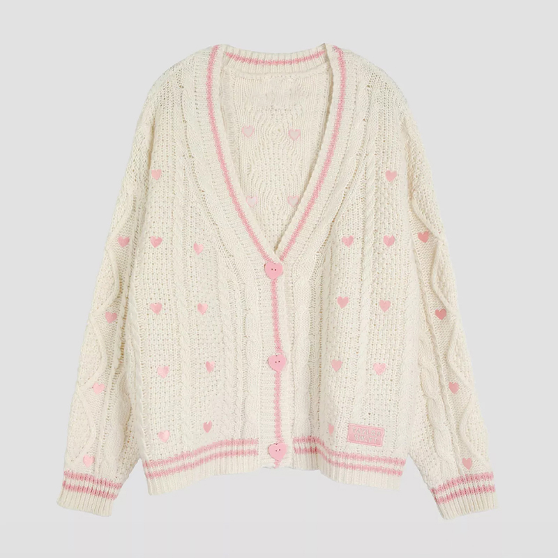 Lover Cardigan with Pink Heart - огляд і ціна Embroidery Lovers