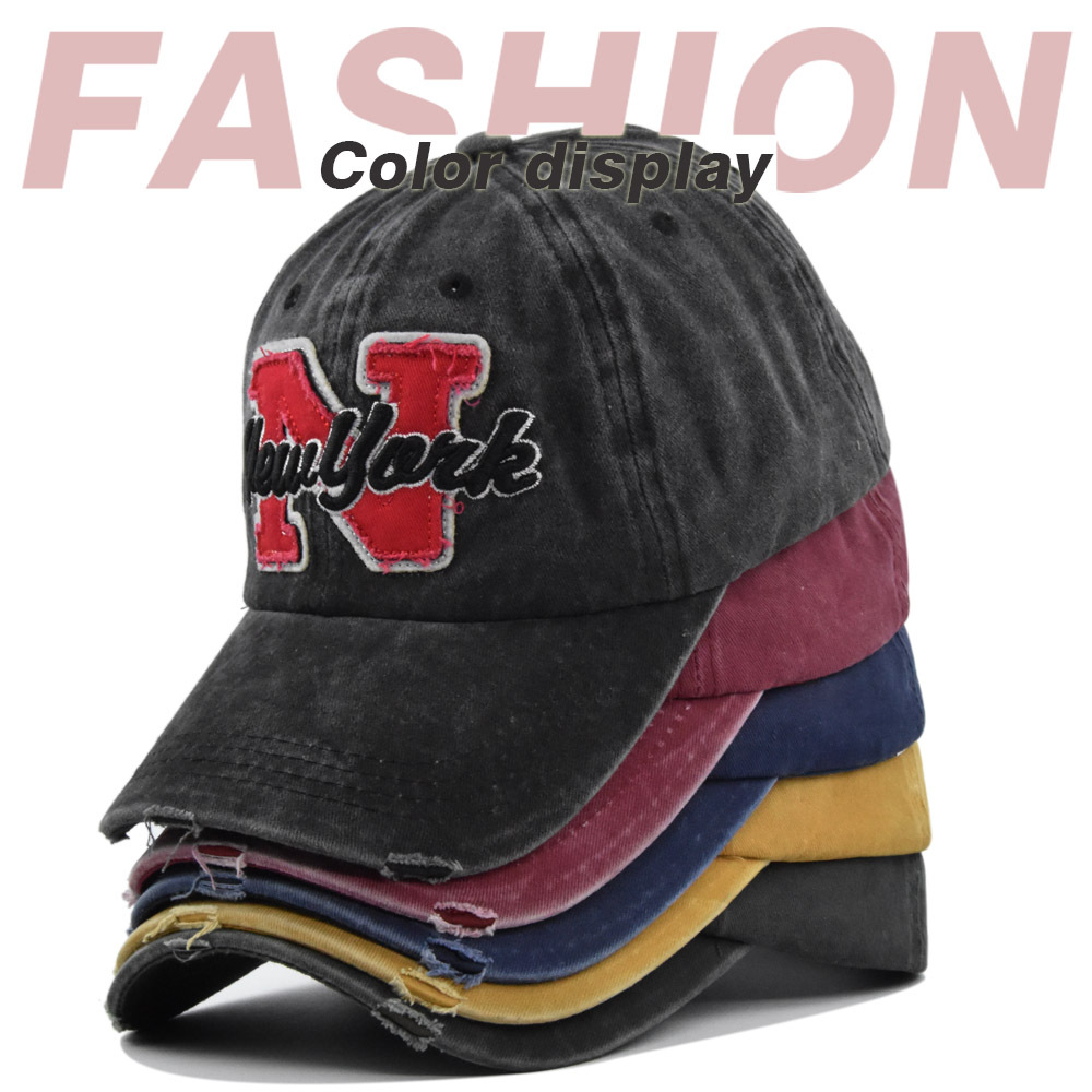 Vintage Washed  Baseball Cap F - огляд і ціна Embroidery Letter N